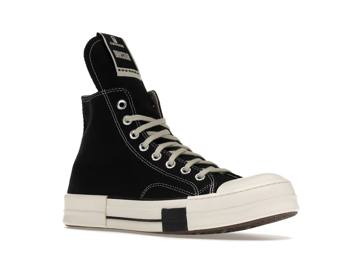 Converse DRKSTAR Hi Rick Owens DRKSHDW Black Egret - alternate angle 2