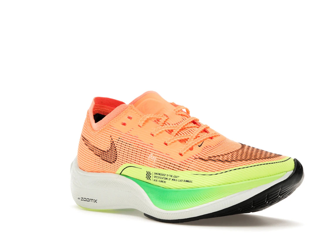 Nike ZoomX Vaporfly Next% 2 Peach Cream Green Shock