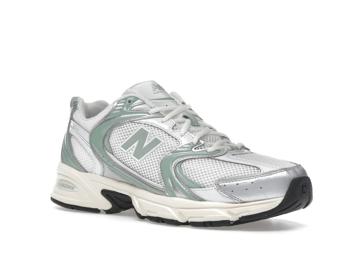 New Balance 530 Silver Metallic Mosaic Green