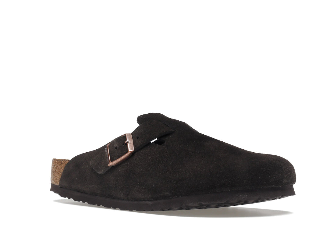 Birkenstock Boston Soft Footbed Suede Mocca - alternate angle 2