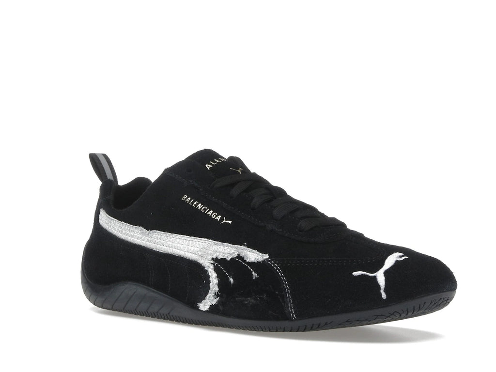 Balenciaga x Puma Speedcat Suede Distressed Black White - alternate angle 2