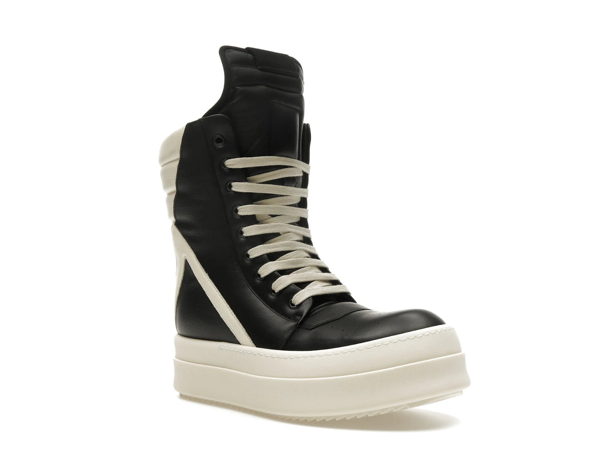 Rick Owens Porterville Mega Geobasket Black Milk - alternate angle 2