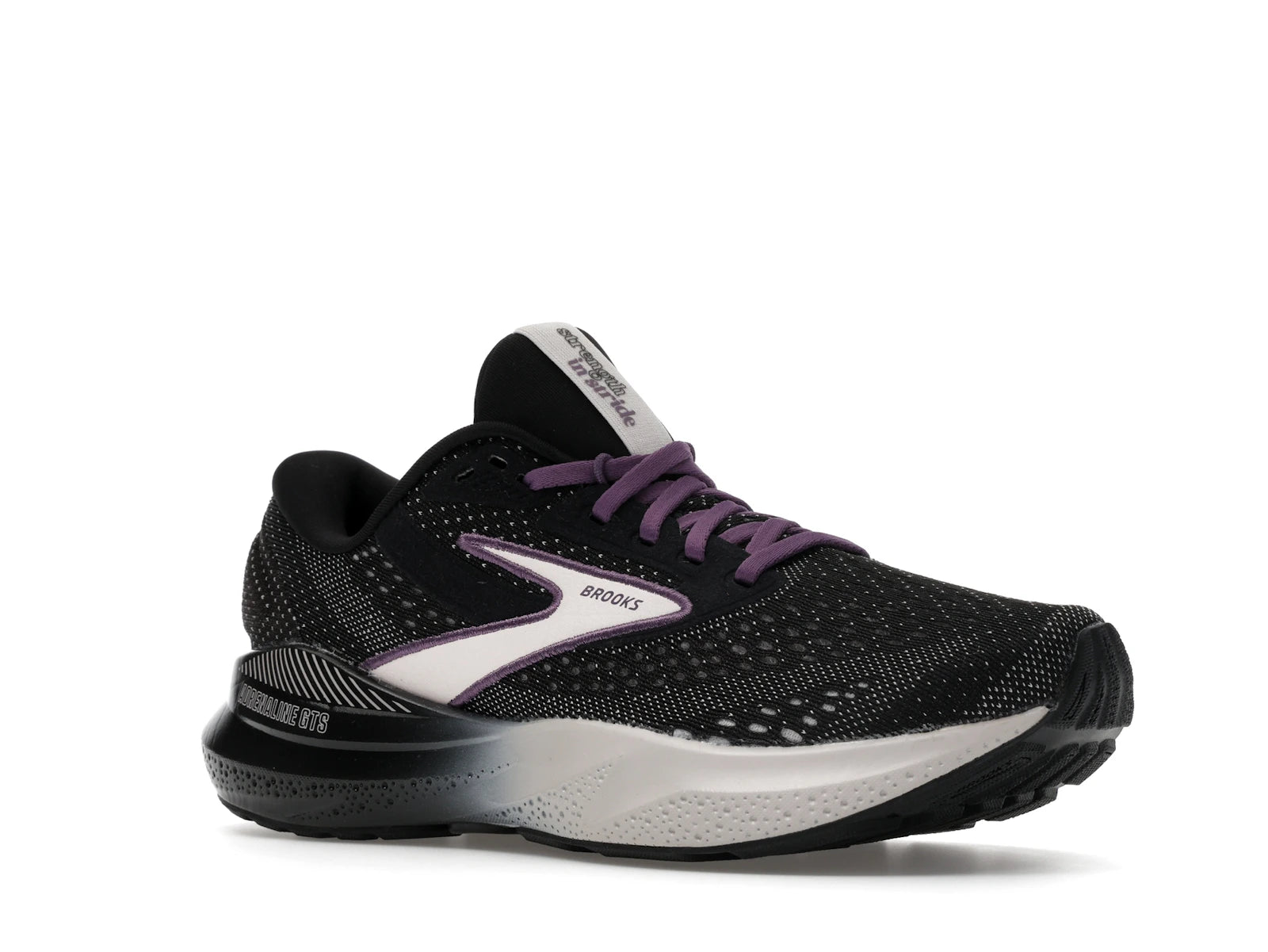 Brooks Adrenaline GTS 24 Black Lilac Montana - alternate angle 2