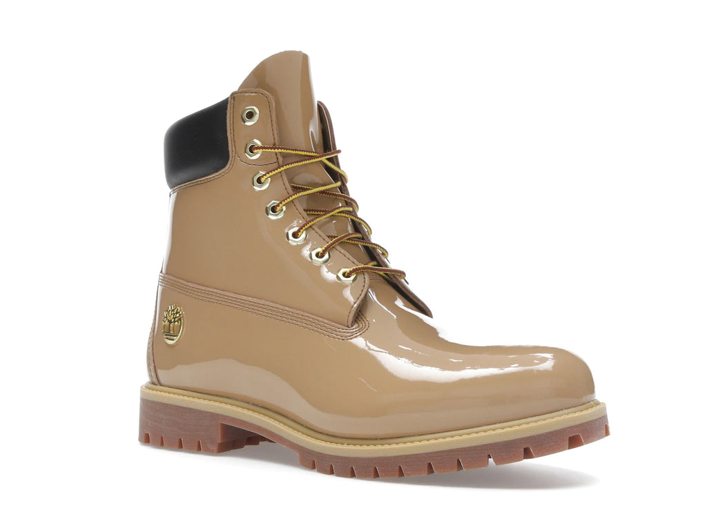 Timberland 6 Inch Premium Waterproof Patent Boots Finch Wheat - alternate angle 2