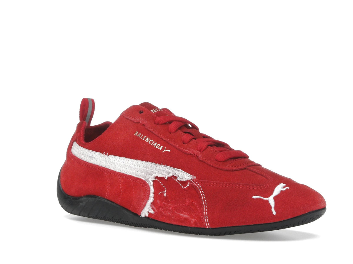 Balenciaga x Puma Speedcat Suede Distressed Red White - alternate angle 2