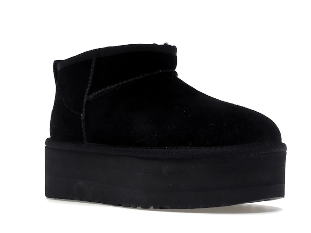 UGG Classic Ultra Mini Platform Boot Black - alternate angle 2