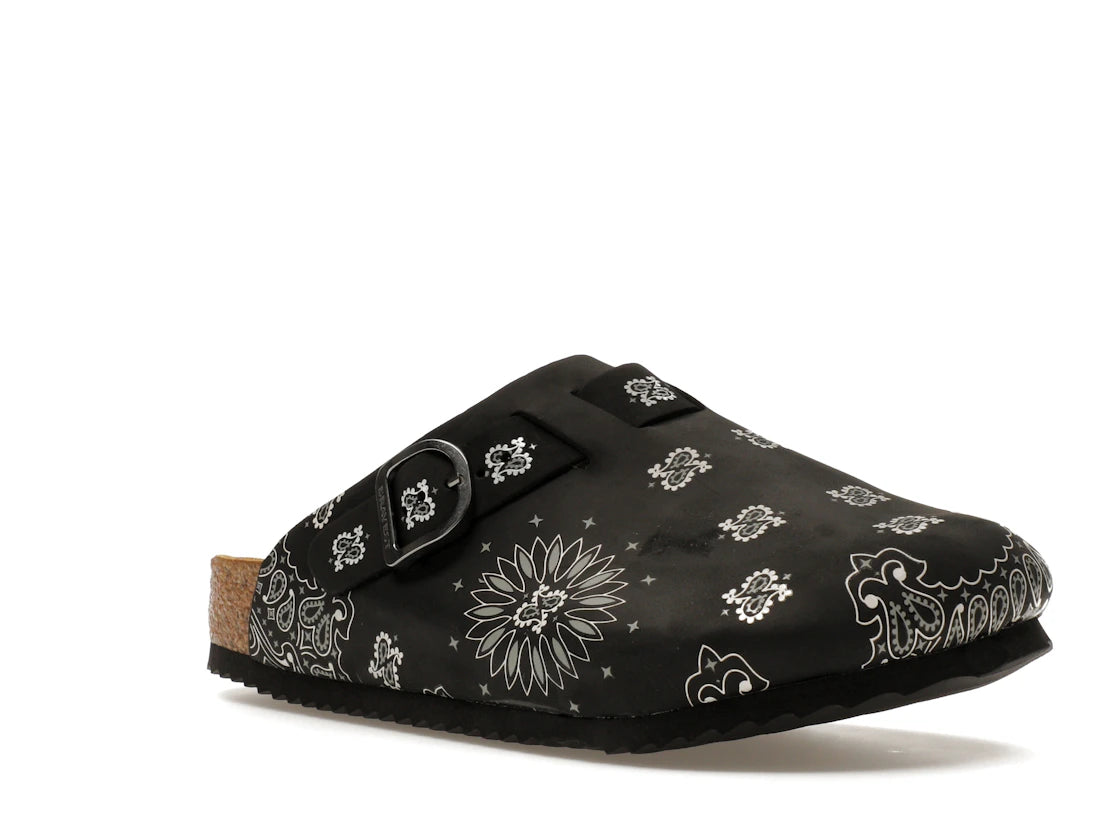 Bravest Studios Suede Paisley Clogs Black