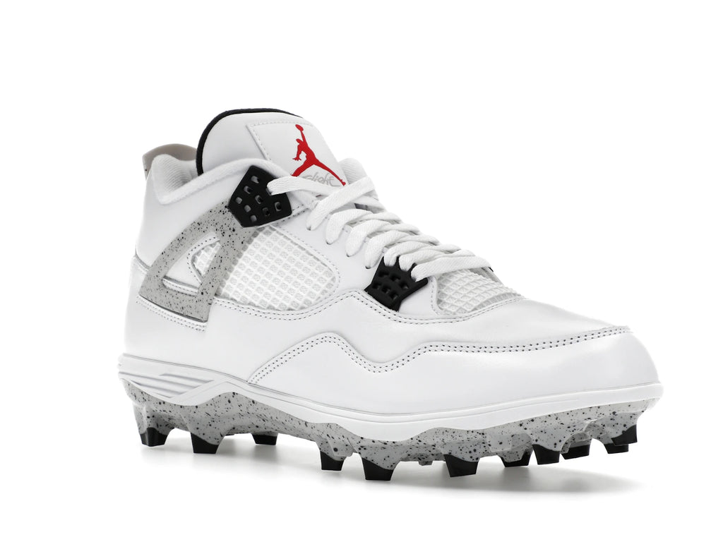 Jordan 4 Retro TD Cleat White Cement - alternate angle 2