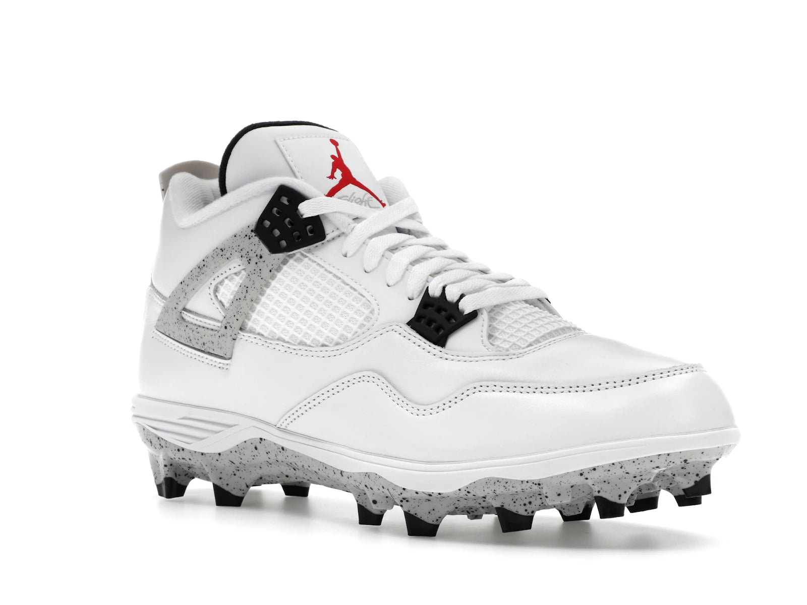 Jordan 4 Retro TD Cleat White Cement - alternate angle 2