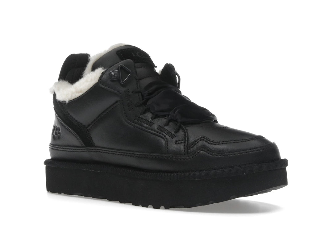 UGG Lowmel Leather Black - alternate angle 2