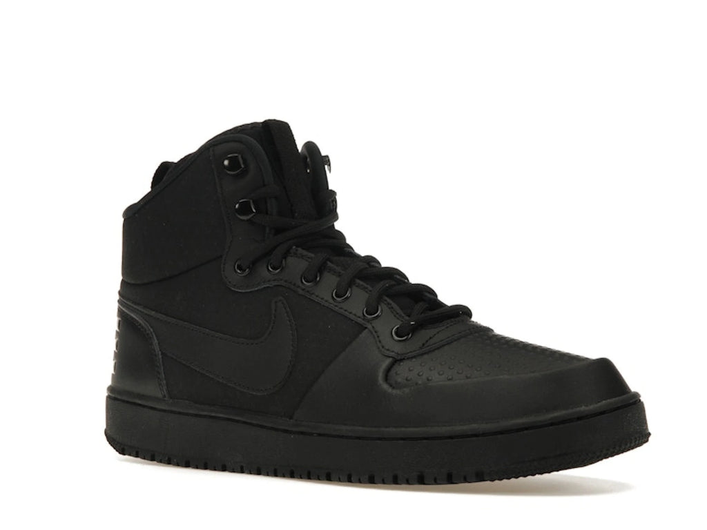 Nike Court Borough Mid Winter Triple Black - alternate angle 2