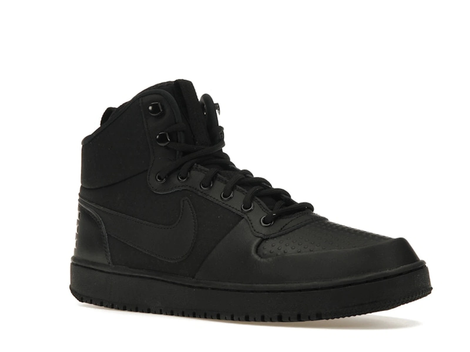 Nike Court Borough Mid Winter Triple Black - alternate angle 2