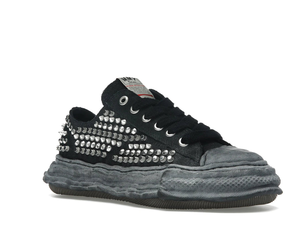 Maison Mihara Yasuhiro Peterson 23 OG Sole Studded Canvas Low Black Black