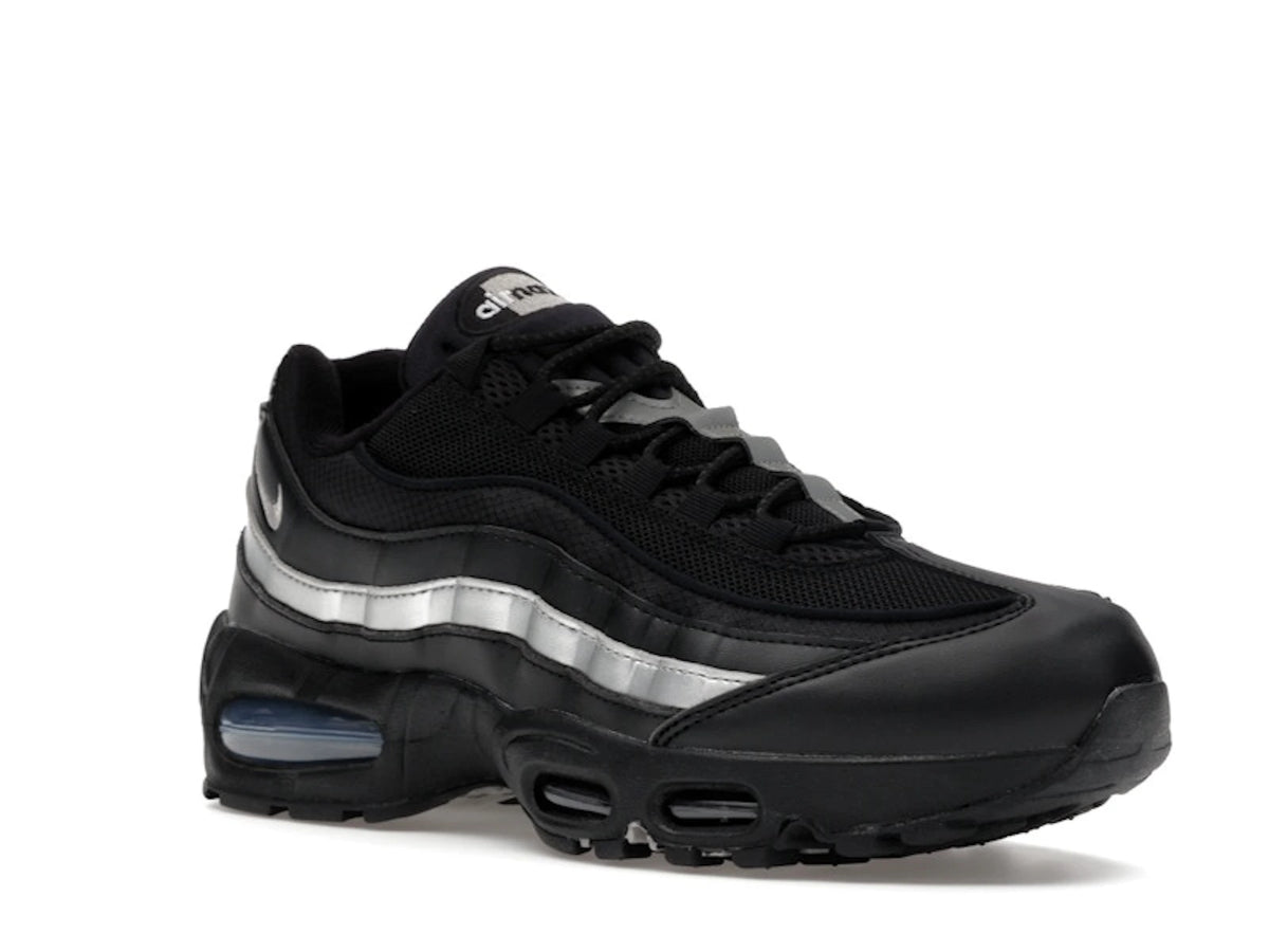 Nike Air Max 95 OG Big Bubble Black White Metallic Silver - alternate angle 2