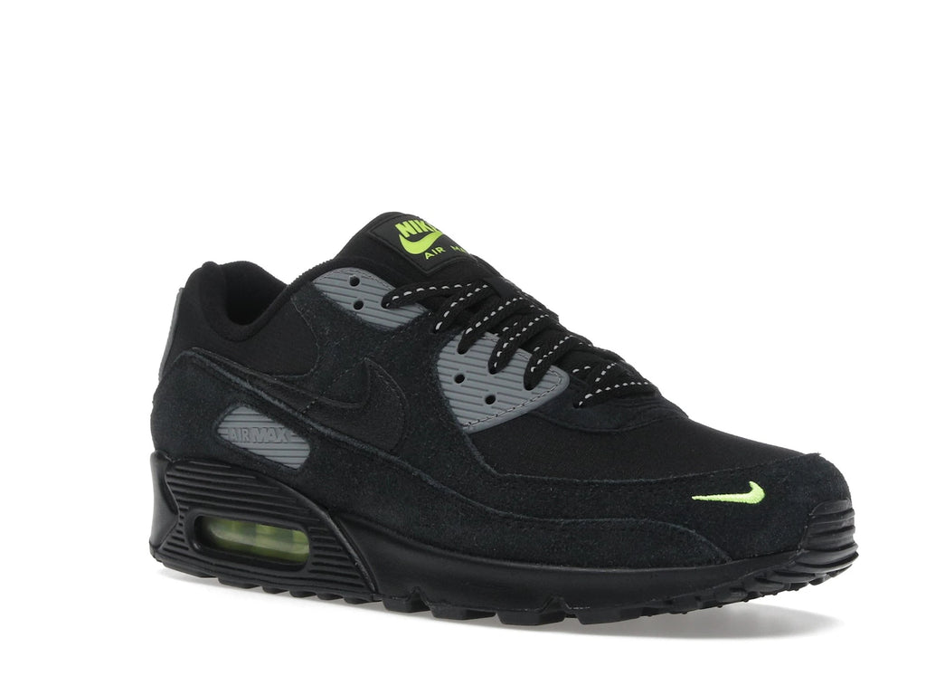 Nike Air Max 90 Black Volt Cool Grey - alternate angle 2