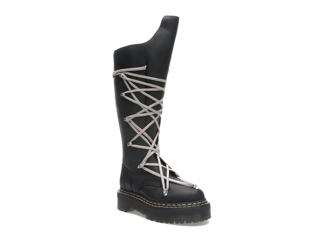 Dr. Martens 1460 DRKSHDW Quad Sole Pentalace Boot Rick Owens Black - alternate angle 2