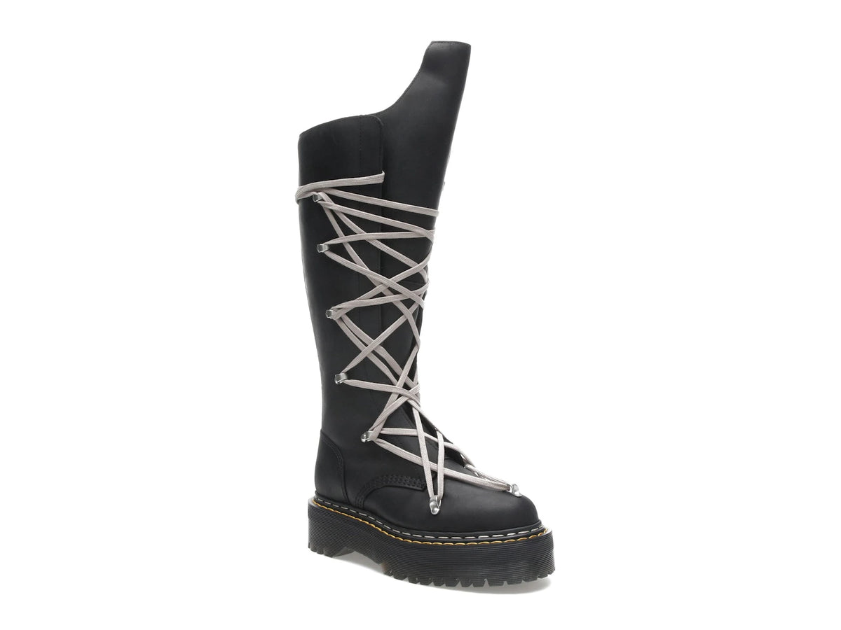 Dr. Martens 1460 DRKSHDW Quad Sole Pentalace Boot Rick Owens Black - alternate angle 2