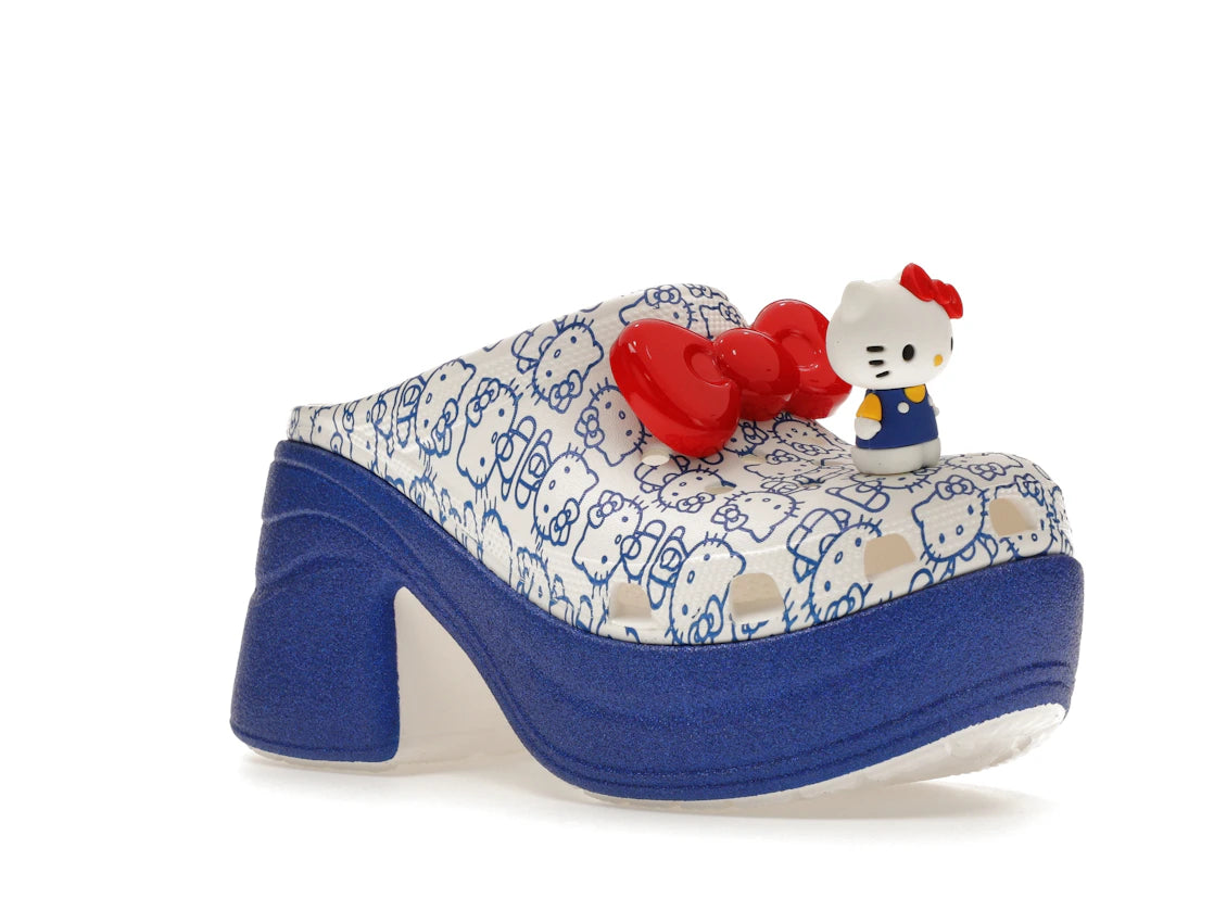 Crocs Siren Clog Hello Kitty 50th Anniversary Blue Glitter
