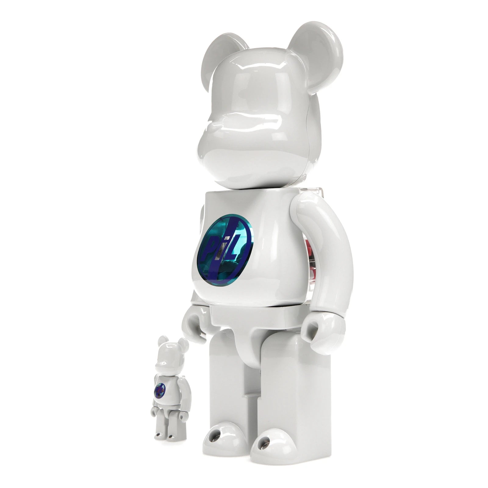 Bearbrick PiL 100% & 400% Set Chrome Ver. - alternate angle 2