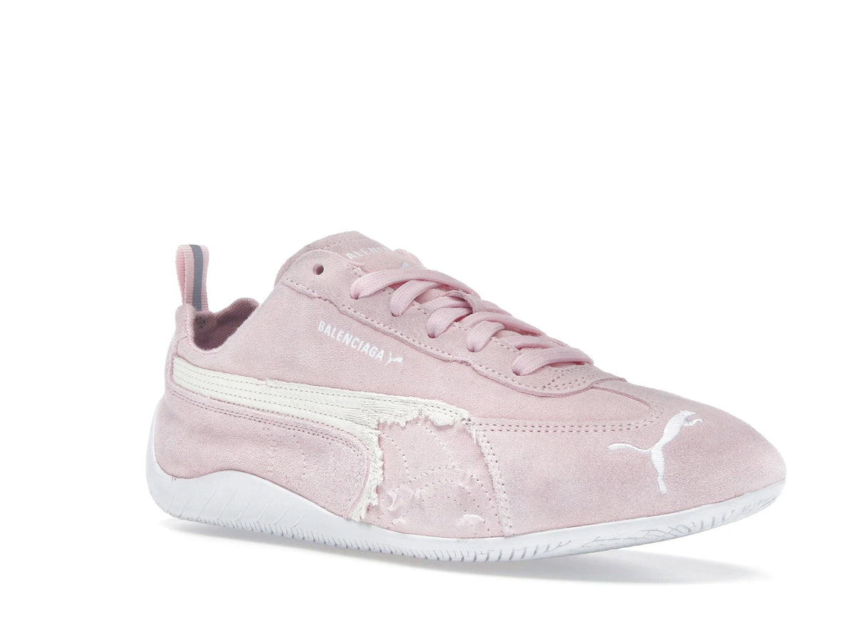 Balenciaga x Puma Speedcat Suede Distressed Pink White - alternate angle 2