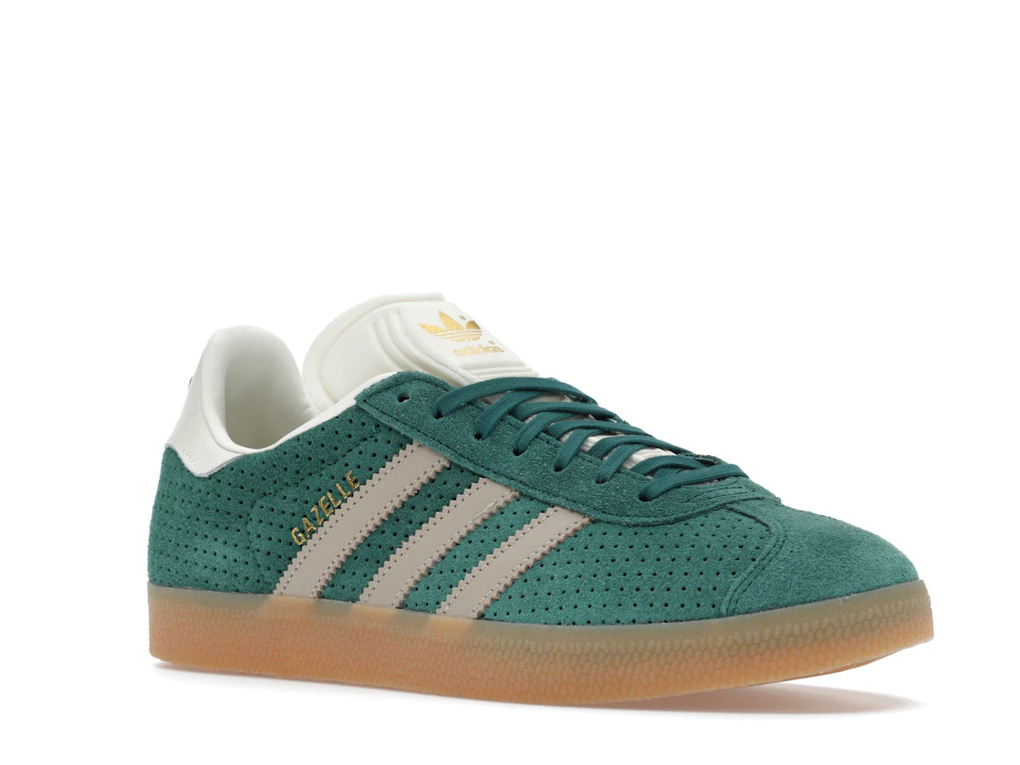 adidas Gazelle Collegiate Green Wonder Beige Gold Metallic