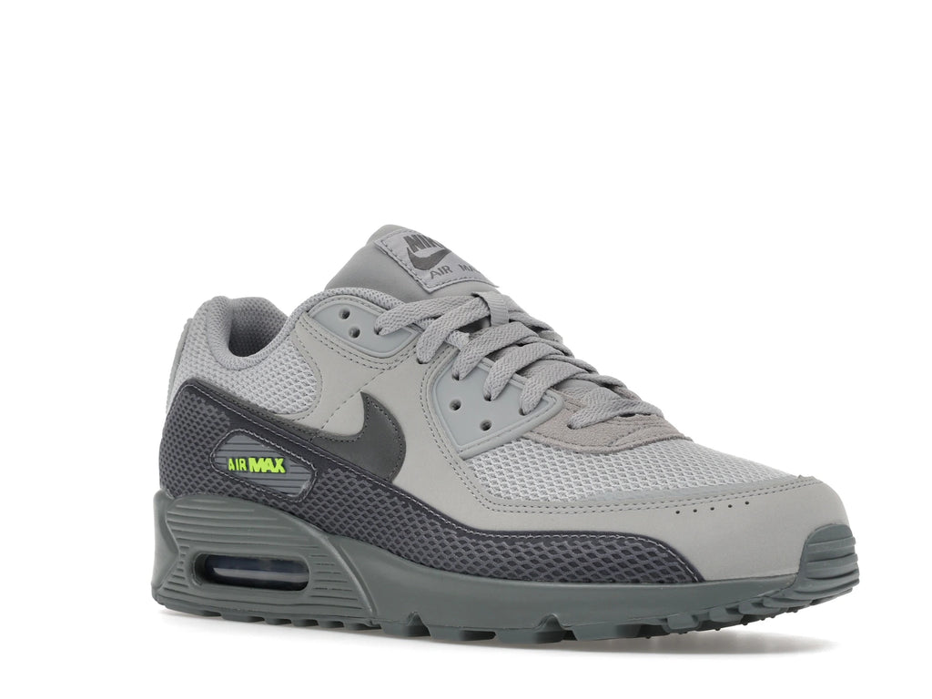 Nike Air Max 90 Premium Light Smoke Grey Volt - alternate angle 2
