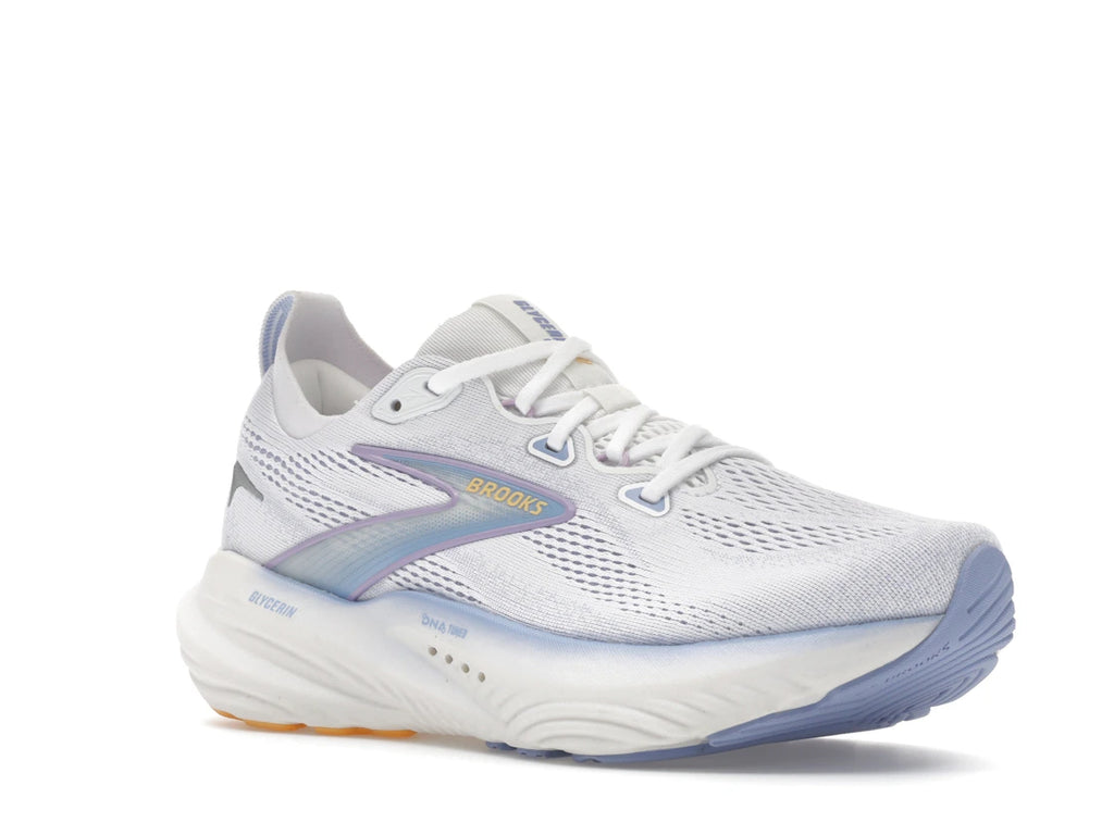 Brooks Glycerin 22 White Blue Heron Apricot