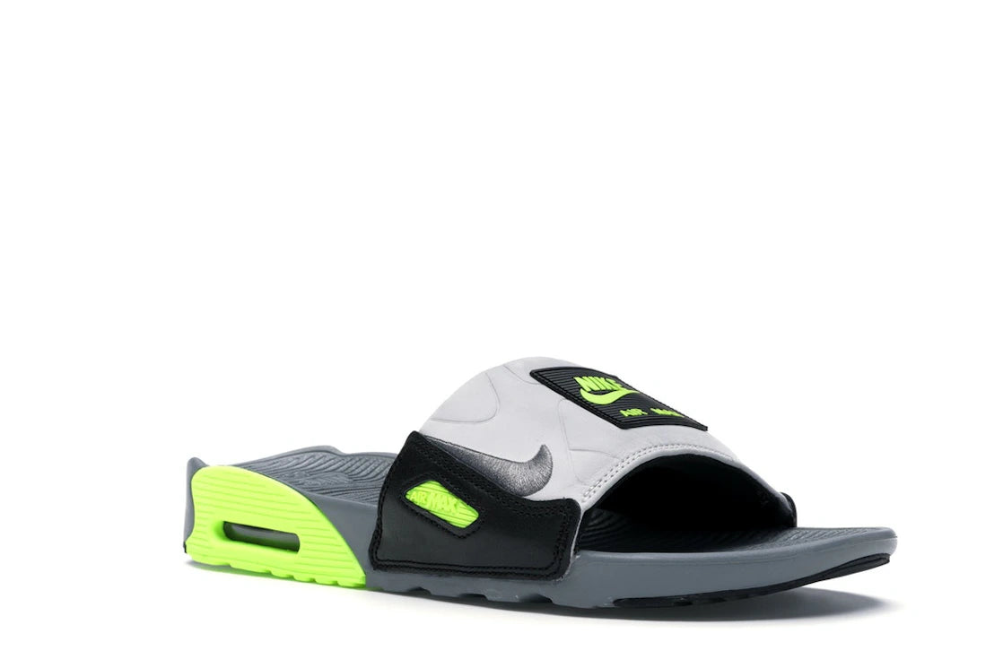 Nike Air Max 90 Slide Smoke Grey Volt Black