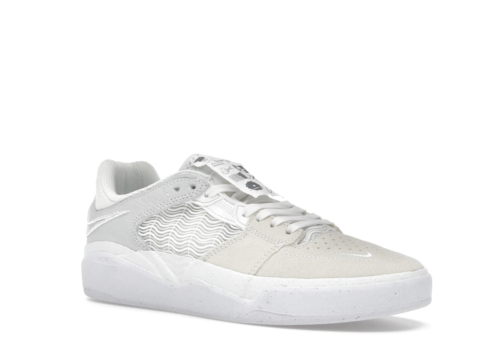 Nike SB Ishod Wair Premium Warning Label Summit White - alternate angle 2