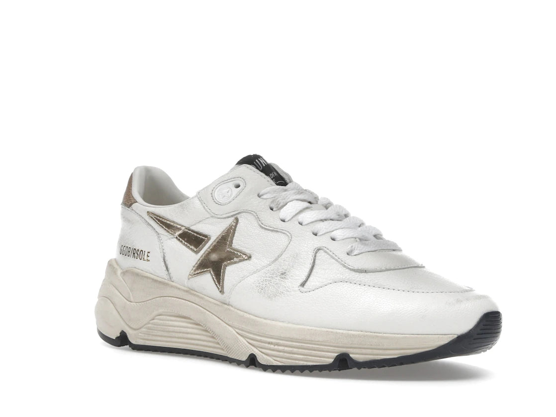 Golden Goose Running Sole White Gold
