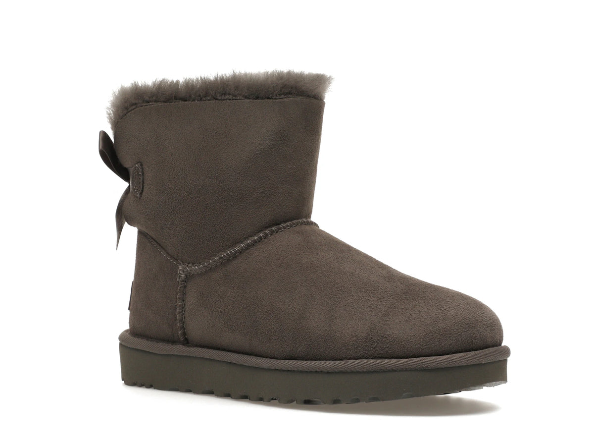 UGG Mini Bailey Bow II Boot Grey - alternate angle 2
