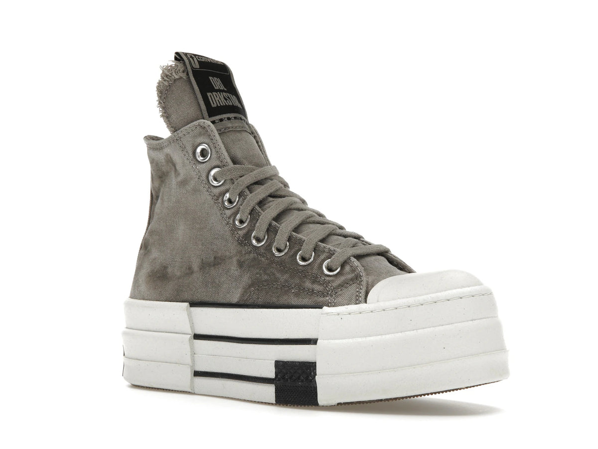 Converse DBL DRKSTAR Chuck Taylor All Star 70 Hi Rick Owens DRKSHDW Overdye Concrete - alternate angle 2