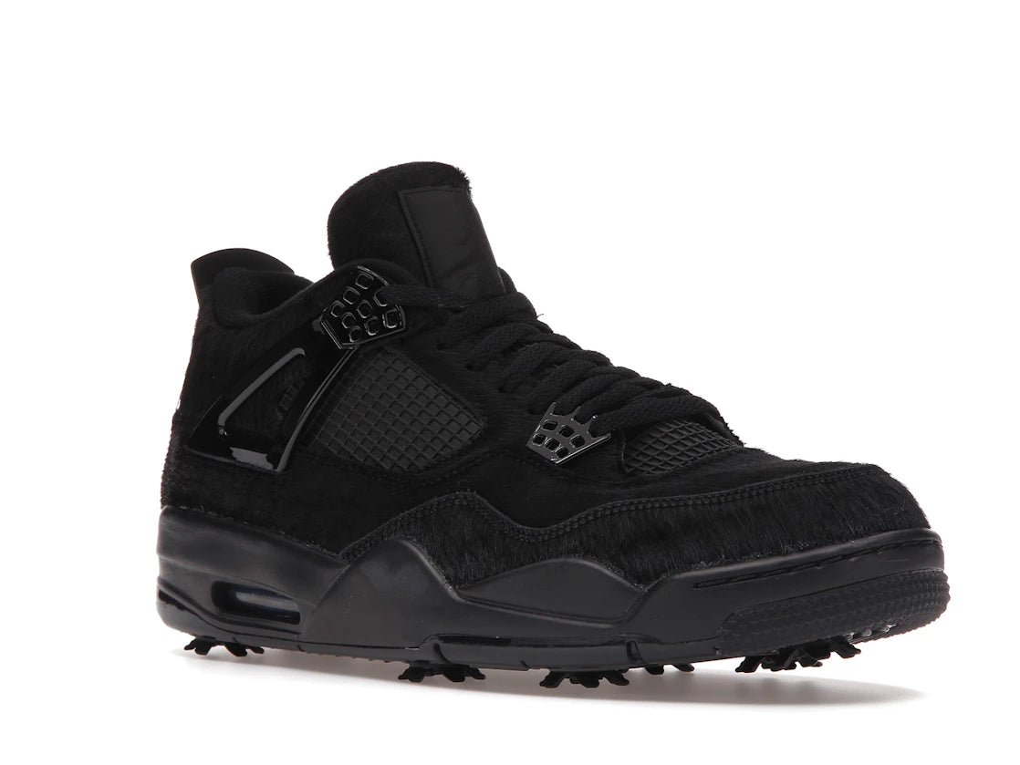 Jordan 4 Retro Golf Black Cat Pony Hair