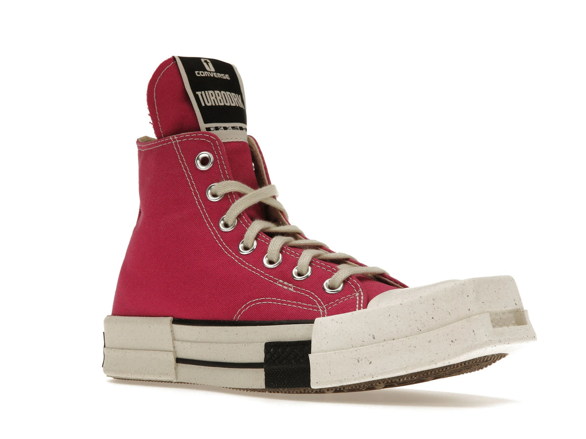 Converse TURBODRK Laceless Chuck Taylor All Star 70 Hi Rick Owens DRKSHDW Cactus Flower Pink - alternate angle 2