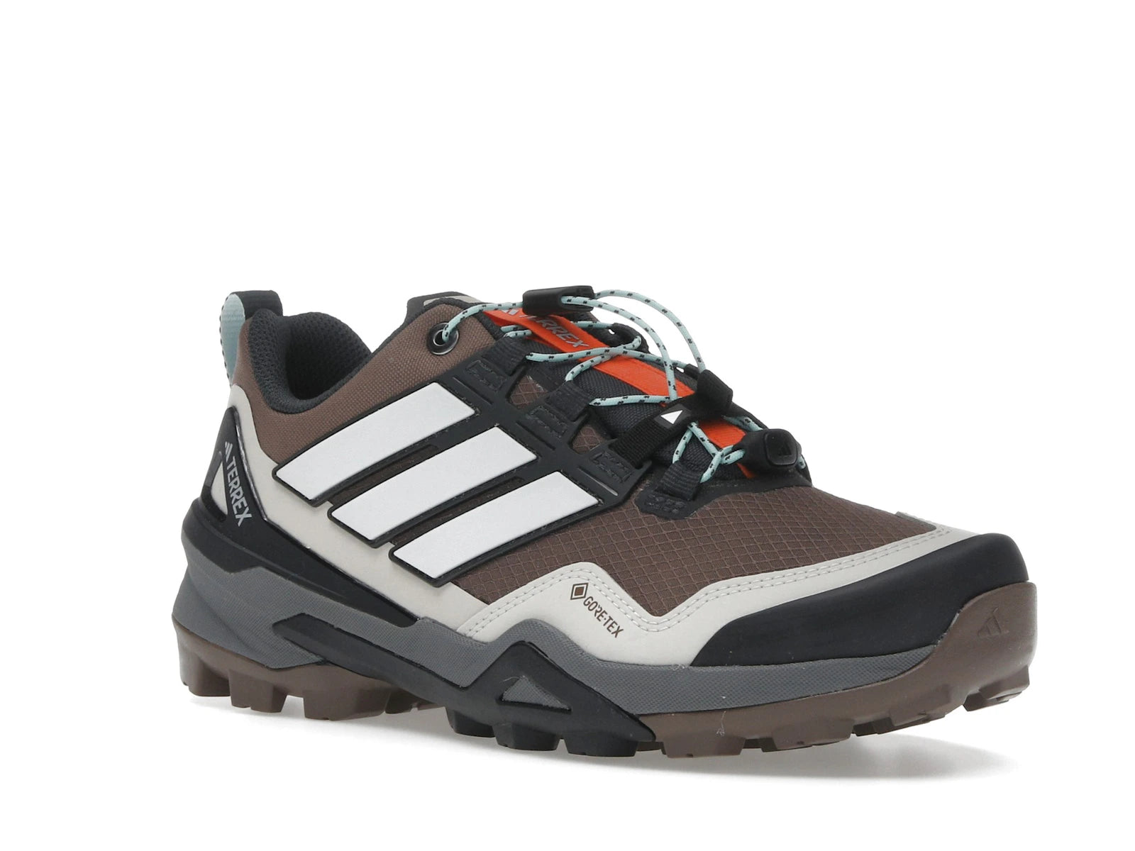 adidas Terrex Skychaser Gore-Tex Earth Strata Grey One Semi Flash Aqua - alternate angle 2