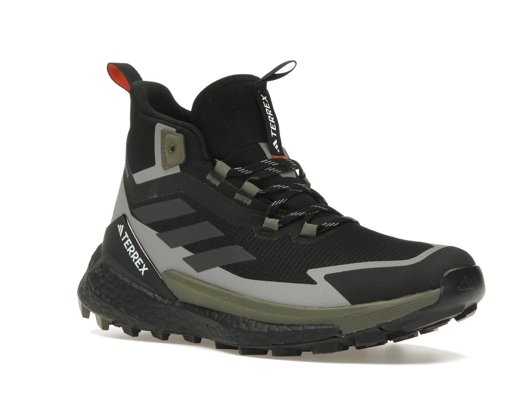 adidas Terrex Free Hiker 2.0 Gore-Tex Core Black Carbon Olive Strata - alternate angle 2