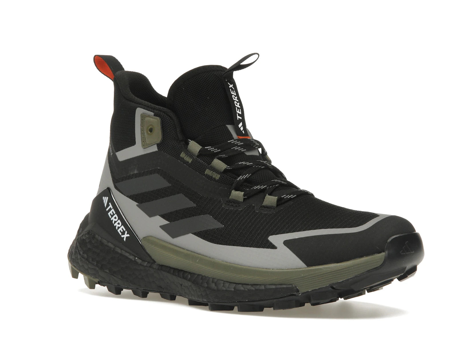 adidas Terrex Free Hiker 2.0 Gore-Tex Core Black Carbon Olive Strata - alternate angle 2