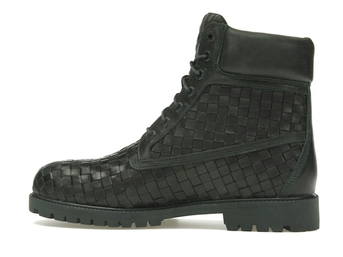 Timberland 6 Inch Premium Boot Woven Dark Green - alternate angle 1