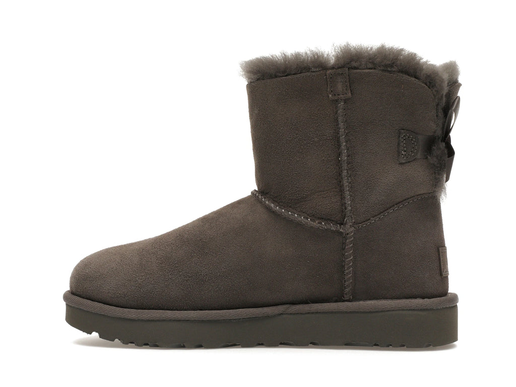 UGG Mini Bailey Bow II Boot Grey - alternate angle 1