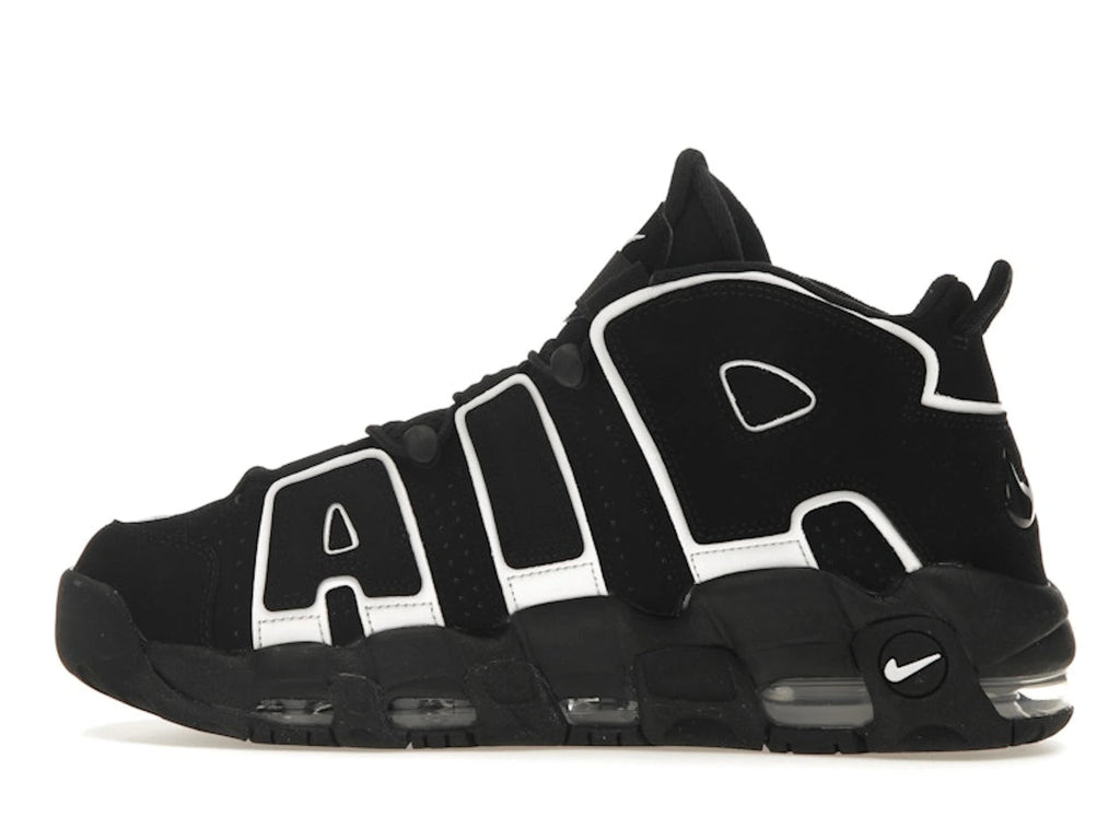 Nike Air More Uptempo 96 Black White - alternate angle 1