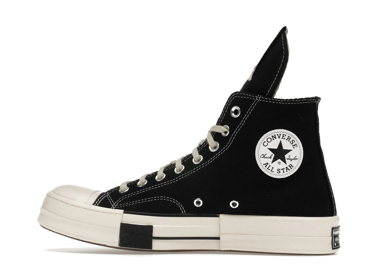 Converse DRKSTAR Hi Rick Owens DRKSHDW Black Egret - alternate angle 1