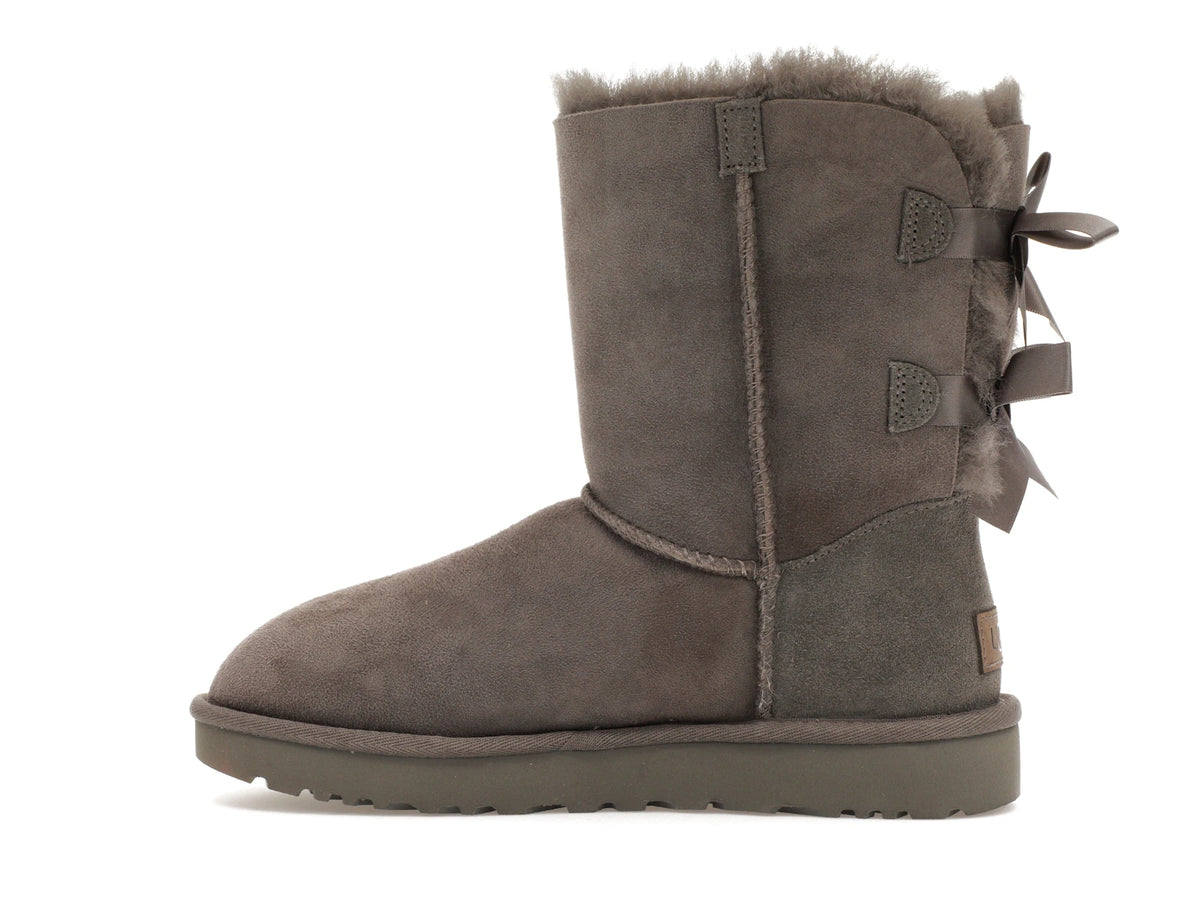 UGG Bailey Bow II Boot Grey - alternate angle 1