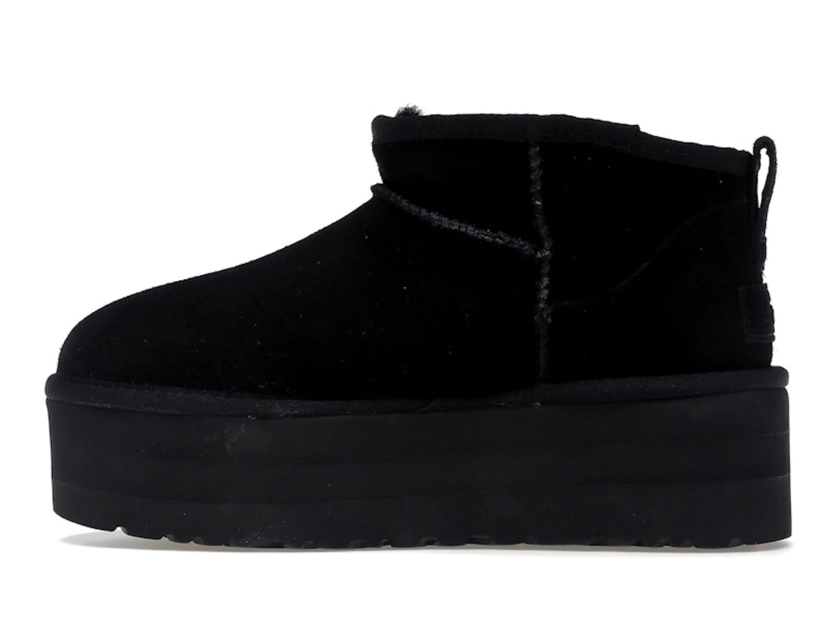 UGG Classic Ultra Mini Platform Boot Black - alternate angle 1