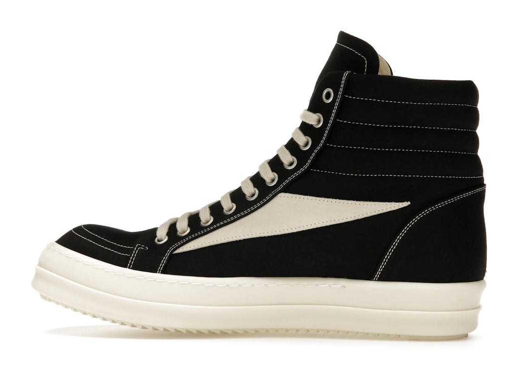 Rick Owens DRKSHDW Lido Vintage High Black Milk SS24 - alternate angle 1