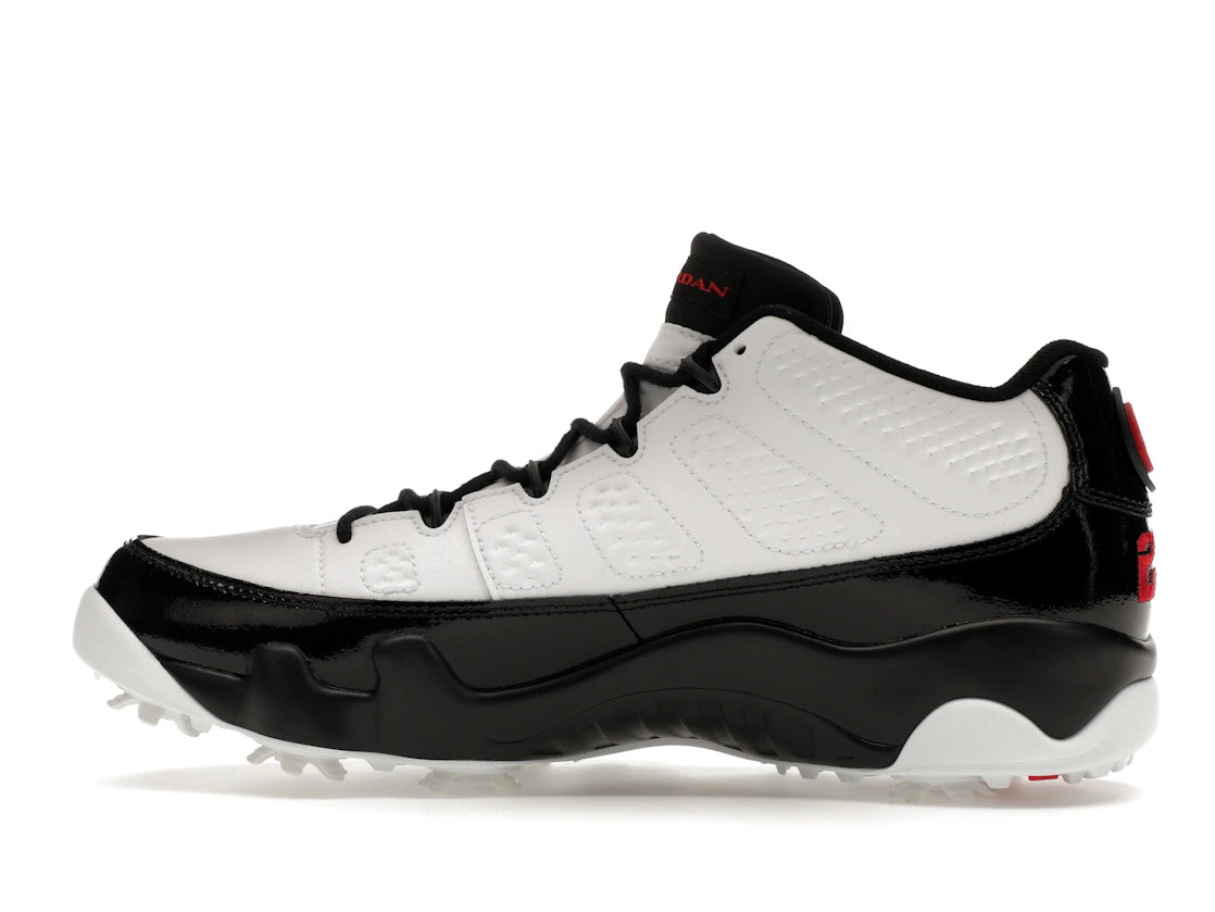Jordan 9 Retro Low Golf White Black True Red