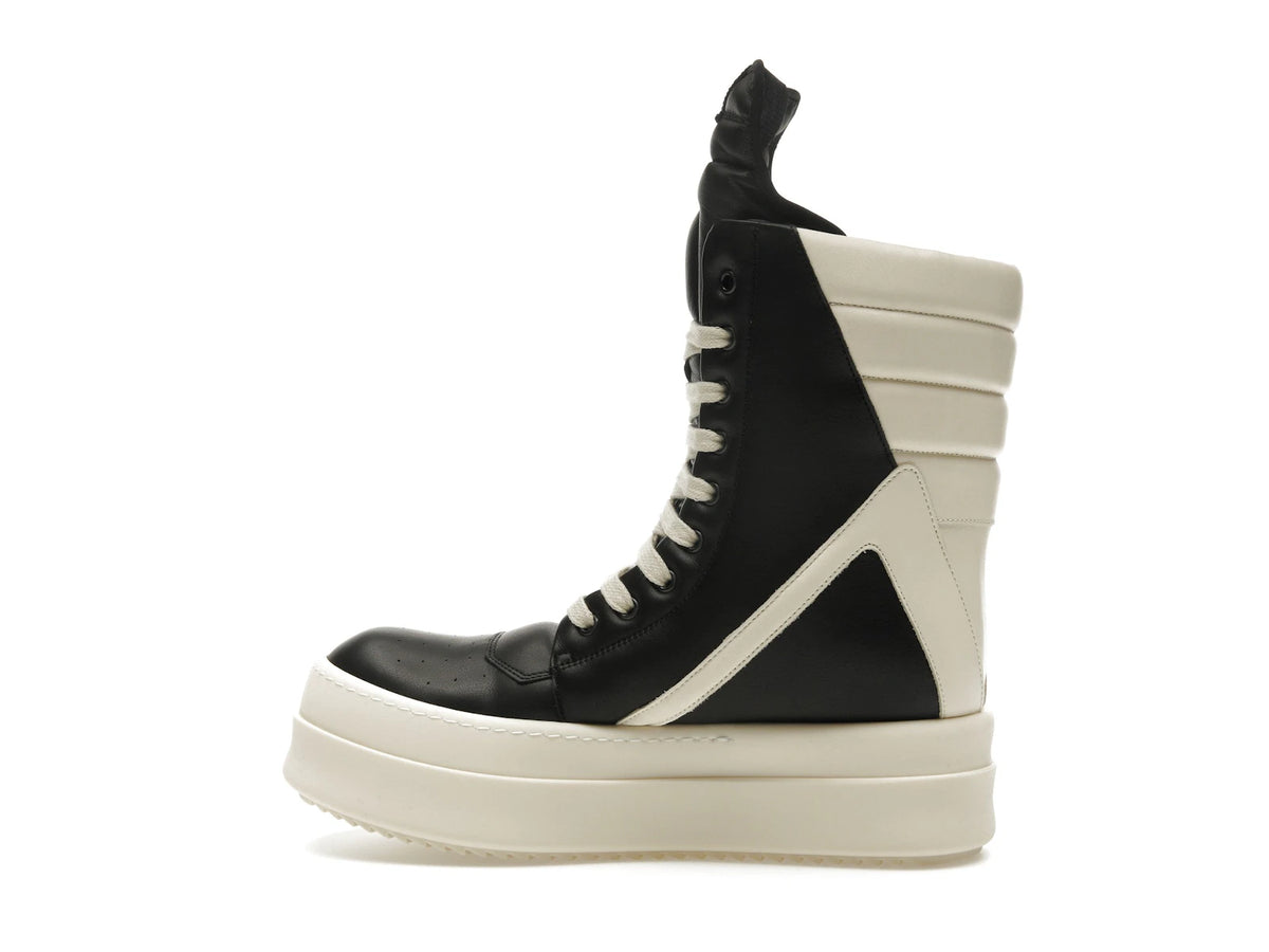 Rick Owens Porterville Mega Geobasket Black Milk - alternate angle 1