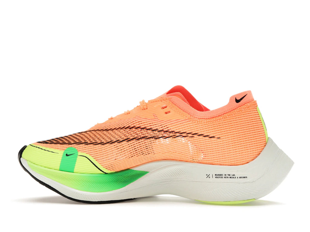 Nike ZoomX Vaporfly Next% 2 Peach Cream Green Shock