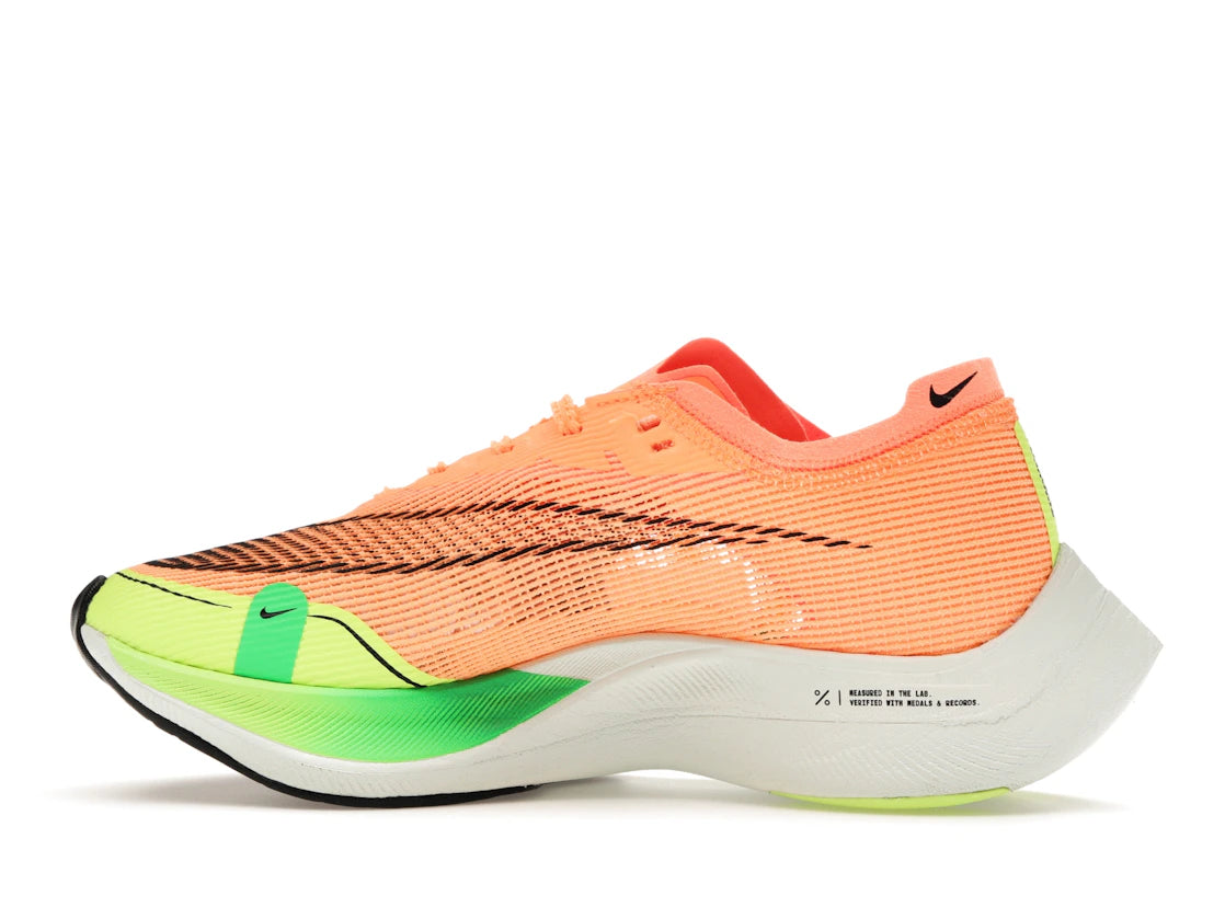 Nike ZoomX Vaporfly Next% 2 Peach Cream Green Shock