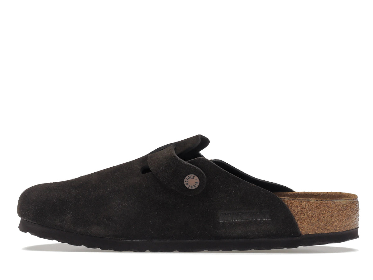 Birkenstock Boston Soft Footbed Suede Mocca - alternate angle 1