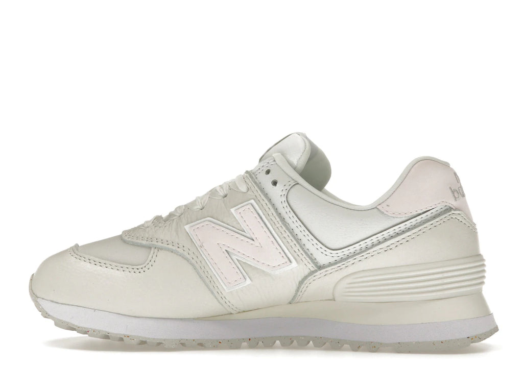 New Balance 574 Cream Leather Pink